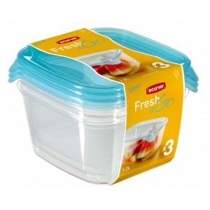 CU 08560-051 KUTIJE ZA HRANU SET 3X1.2L FRESH&GO