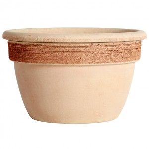 DE 1332 SAKSIJA 32 CM CAMPANELLA GRAFFIATA TERRACOTTA DEGREA PREPORUČENA TACNA 28CM